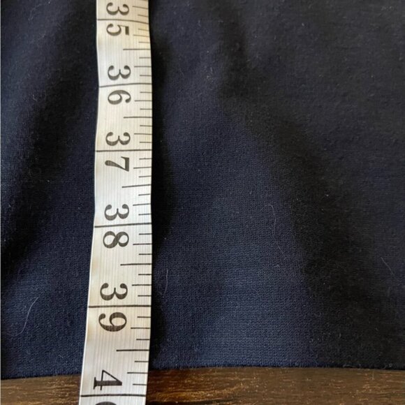 Diane Von Furstenberg DVF Plateau Bee Dress 2 Navy Blue work office date sheath - Picture 10 of 11